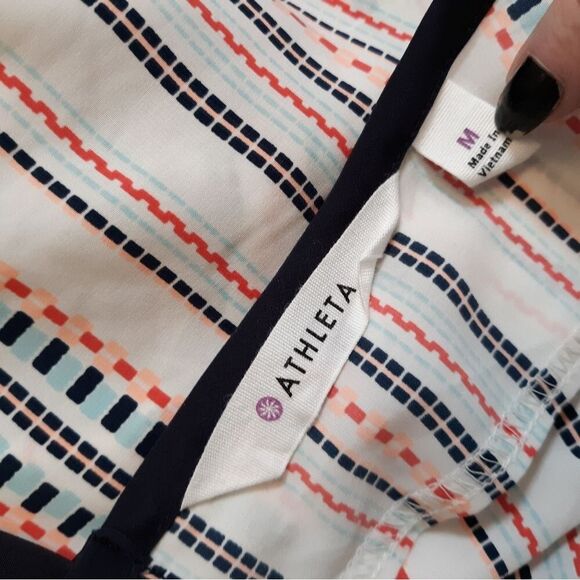 Athleta sheer striped tank top - Picture 2 of 5